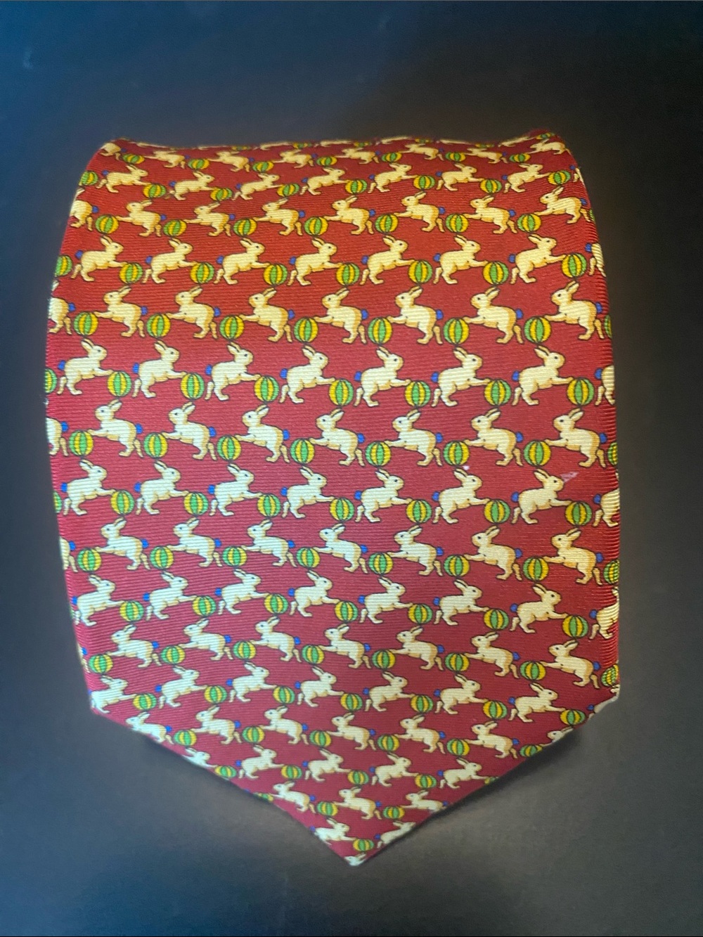 Zadi Andrew’s Silk Tie Made in italy Rabbit Hare & Ball